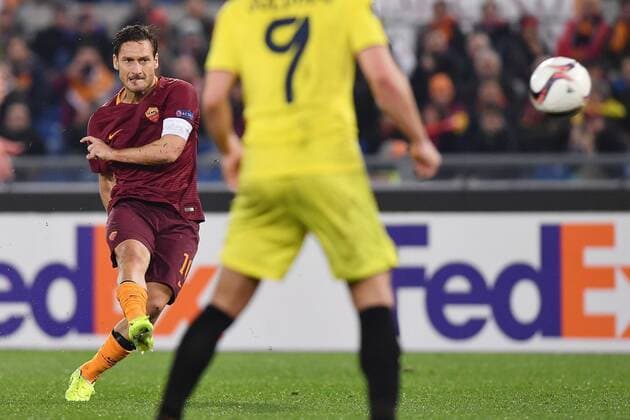 As Roma 23 02 2017 - Europa League Roma-Villareal: Francesco Totti 