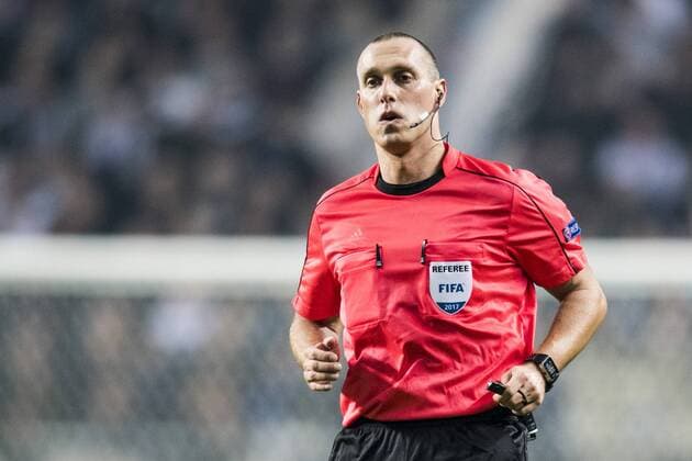 170223 Domare Miroslav Zelinka - Europa League, FC Kopenhagen vs Ludogorez Rasgrad.  Copyright: PETTERxARVIDSON BB170223PA049