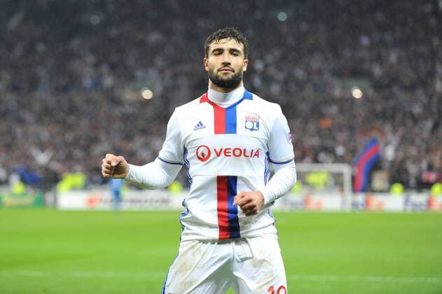18 NABIL FEKIR (ol) - Jubel FOOTBALL : Lyon vs Az Alkmaar - Europa League - 23 02 2017 FEP 