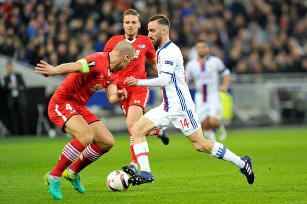 14 SERGI DARDER (ol) FOOTBALL : Lyon vs Az Alkmaar - Europa League - 23 02 2017 FEP 