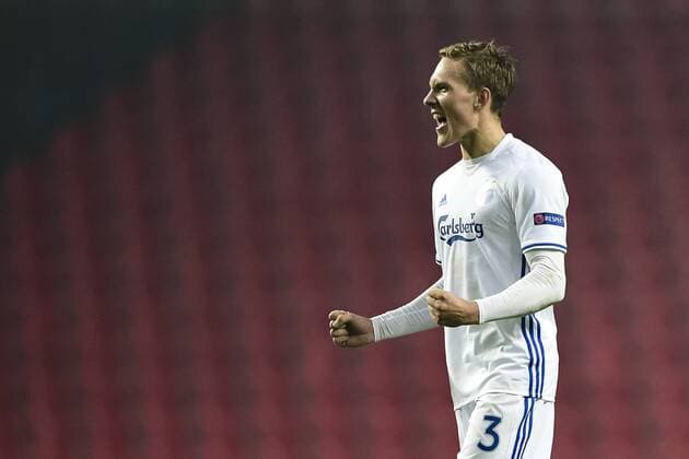 Ludwig Augustinsson - Kopenhagen, Dänemark - Fussball, Europa League, FC Kopenhagen vs. PFC Ludogorets Razgrad.  Copyright: PETTERxARVIDSON BB170223PA060