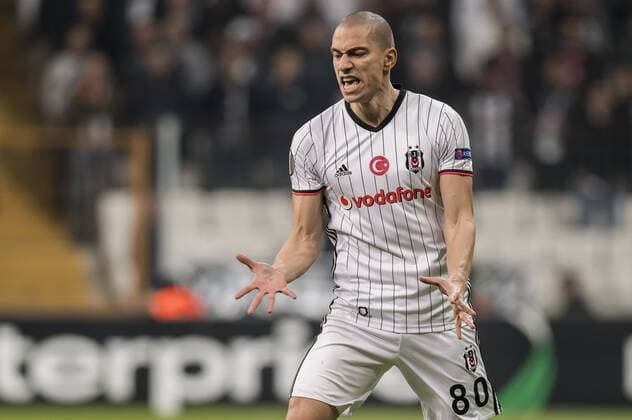 Gokhan Inler of Besiktas JKduring the UEFA Europa League round of 16 match between Besiktas JK and Hapoel Be’er Sheva on February 23, 2017 at the Vodafone Arena in Istanbul, Turkey Besiktas JK v Hapoel Be’er Sheva UEFA Europa League 2016 2017 xVIxGerritxvanxKeulenxIVx 7187839