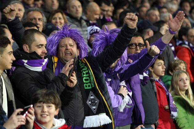 Fans Fiorentina Supporters Fiorentina Firenze 23-02-2017 Stadio Artemio Franchi ACF Fiorentina Fiorentina 2-4 Europa League 2016 2017 Round of 16 2nd leg lucaxpagliaricci