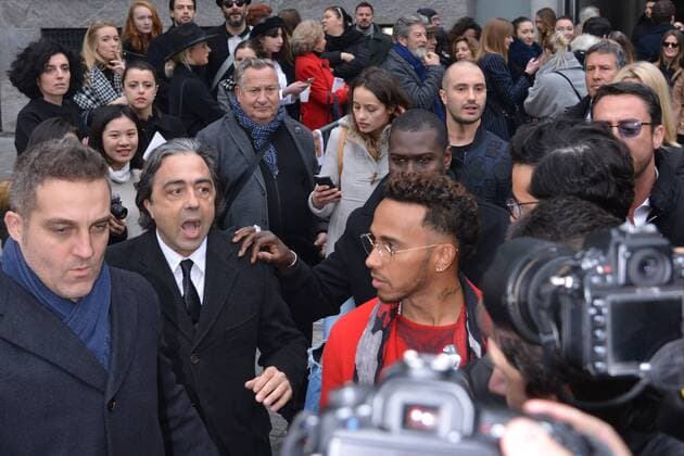 Milan, Lewis Hamilton host the parade Emporio Armani  Copyright: xSimonexComix xIPAx xSimonexComix
