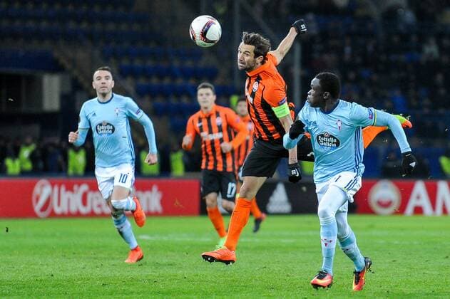 Fußball, EL, Schachtar Donezk - Celta de Vigo February 23, 2017 - Kharkiv, Ukraine - Dario Srna running for the ball during the Europa League Round of 32 reverse match between Shakhtar (Donetsk, Ukraine) and Celta (Vigo, Spain) at Metalist Stadium on February 23, 2017 in Kharkiv, Ukraine. Shakhtar Donetsk v Celta Vigo - UEFA Europa League Round of 32: Second Leg  - ZUMAn230 20170223_zaa_n230_638 Copyright: xAnatoliyxCherkasovx