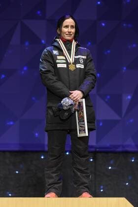 170225 Marit Björgen, (NOR), Goldmedaille - Langlauf - Siegerehrung - Nordische SKI WM in Lahti.  Copyright: CARLxSANDIN BB170225CS184