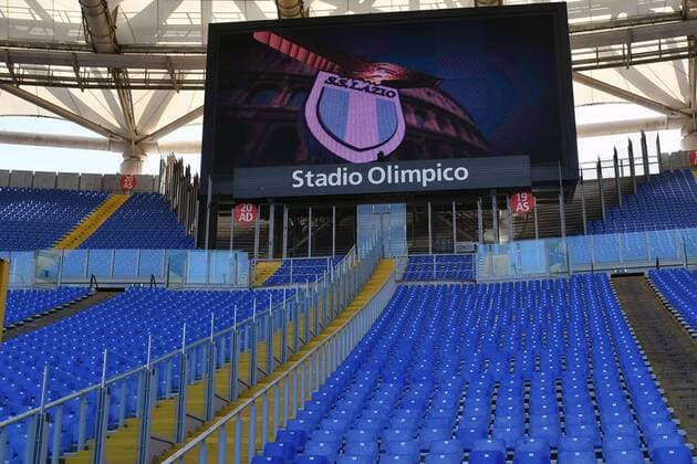 Curva sud dividing barriers halved height Roma 26-02-2017 Stadio Olimpico Football Calcio Serie A 2016 2017 Lazio Rom - Udinese Calcio -- AndreaxStaccioli