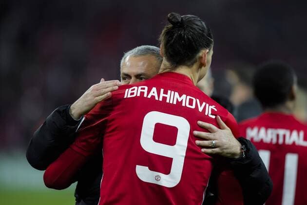 170226 Manchester Uniteds Zlatan Ibrahimovic Coach Jose Mourinho - Finale League Cup ENG - Manchester United ManU - FC Southampton den 26 februar 2017 in London.  Copyright: JOELxMARKLUND BB170226JM070