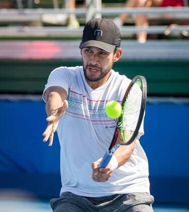 February 26, 2017: Treat Huey, from the Philippines, hits a forehand during the doubles final match at the 2017 Delray Beach Open professional tennis tournament, played at the Delray Beach Stadium & Tennis Center in Delray Beach, Florida, USA. Rajeev Ram and Raven Klaasen defeated Treat Huey and Max Mirnyi 7-5, 7-5. CSM. Tennis 2017: ATP Tennis Herren Delray Beach Open FEB 26 - ZUMAc04_ 20170226_zaf_c04_054 Copyright: xMarioxHoubenx