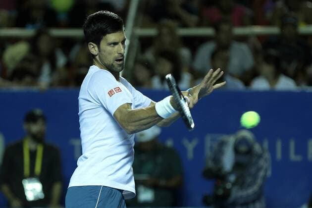 Serbian tennis player Novak Djokovic during a training session before the Mexico Open, that starts tomorrow in Acapulco, Guerrero, Mexico, 26 February 2017. NOVAK DJOKOVIC S TRAINING SESSION !ACHTUNG: NUR REDAKTIONELLE NUTZUNG!  Copyright: xJosexMendezx MEX001 20170227-636237678295433763
