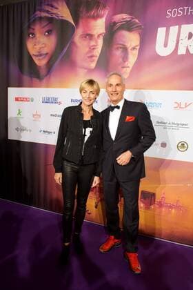 Leichtathletik Berlin 27.02.2017 BEM 2018 Leichtathletik EM 2018 in berlin Weltpremiere von Urban Records Image Film Zoo Palast Berlin Heike Drechsler ehemalige Weitspringern Frank Kowalski (BEM 2018 Geschäftsführer)
