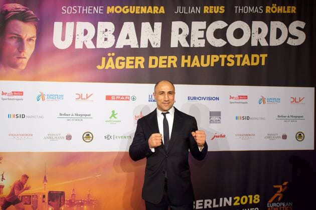 Leichtathletik Berlin 27.02.2017 BEM 2018 Leichtathletik EM 2018 in berlin Weltpremiere von Urban Records Image Film Zoo Palast Berlin Arthur Abraham Boxen