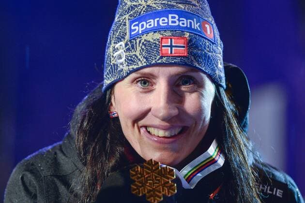 Ski Nordisch, WM in Lahti, Siegerehrung 10km Langlauf der Damen am Abend February 28, 2017 - Lahti, Finland - Marit Bjoergen from Norway during the Award Ceremony after Ladies cross-country 10.0km Individual Classic final, at FIS Nordic World Ski Championship 2017 in Lahti..On Tuesday, February 28, 2017, in Lahti, Finland. Award Ceremony of 10km Individual Classic final  - ZUMAn230 20170228_zaa_n230_373 Copyright: xArturxWidakx