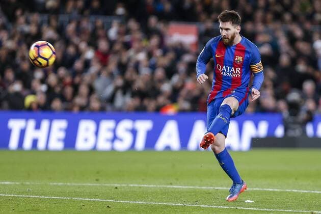 Bilder des Tages - SPORT SPAIN - March,1th: Lionel Messi during the match between FC Barcelona Barca vs. Sporting Gijon, for the round 25 of the Liga Santander, played at Camp Nou Stadium on 1th March 2017 in Barcelona, Spain.  xMikelxTriguerosx