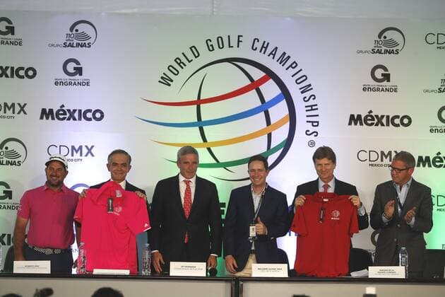 March 1, 2017 - Mexico - Golf Championship. Roberto Diaz, Jay Monahan, Benjamin Salinas Sada, Enrique de la Madrid, Bernardo Villacecias  - ZUMAu78_ 20170301_zaf_u78_071 Copyright: xElxUniversalx