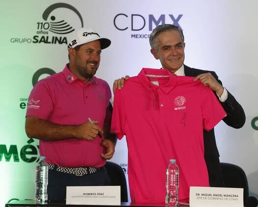 March 1, 2017 - Mexico - Golf Championship. Roberto Diaz, Jay Monahan, Benjamin Salinas Sada, Enrique de la Madrid, Bernardo Villacecias  - ZUMAu78_ 20170301_zaf_u78_072 Copyright: xElxUniversalx
