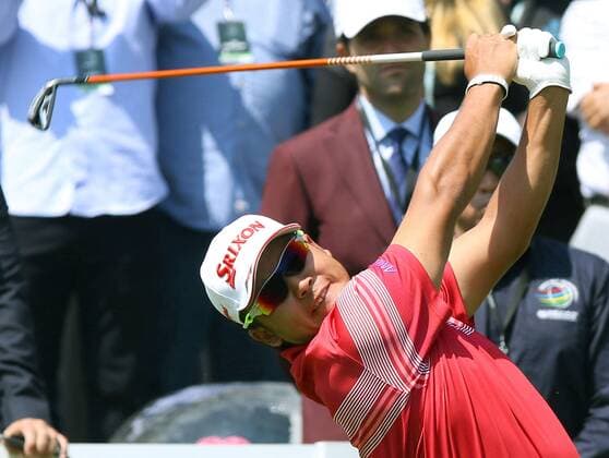 Golf: Matsuyama at Mexico Championship Hideki Matsuyama of Japan hits a tee shot on the 10th hole during the first round of the Mexico Championship at the Chapultepec Golf Club in Naucalpan, Mexico, on March 2, 2017. After the round, Matsuyama sat in a tie for 41st place. 