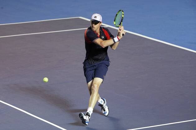 US tennis player Sam Querrey returns the ball to Australian Nick Kyrgios during their Mexico Tennis Open semifinal match in Acapulco, Guerrero, Mexico, 03 March 2017. MEXICO TENNIS OPEN SEMIFINALS !ACHTUNG: NUR REDAKTIONELLE NUTZUNG!  Copyright: xJosexMendezx MEX010 20170304-636242062503841707