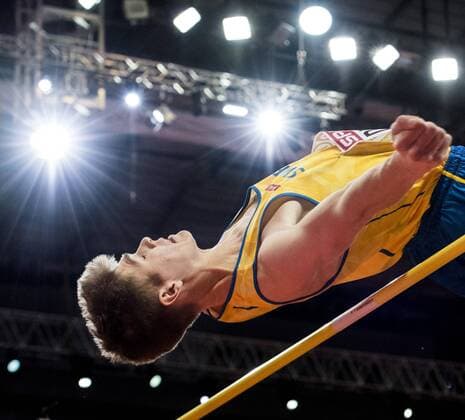 170304 SWE Fredrik Samuelsson - Weitsprung, Leichtathletik Hallen EM in Belgrad.  Copyright: PETTERxARVIDSON BB170304PA060