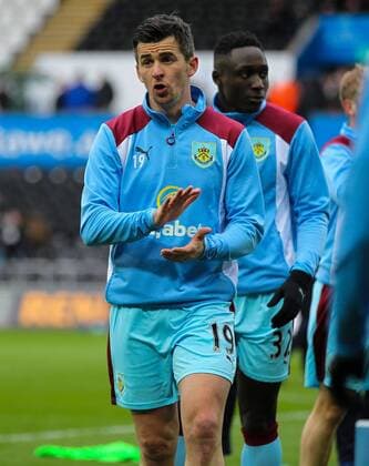 March 4th 2017, Liberty Stadium, Swansea, Wales; EPL Premier League football, Swansea City versus Burnley; Burnley s Joey Barton encourages his teammates during the warm up xPaulxJenkinsx  ActionPlus11852748