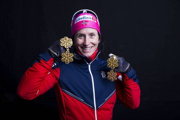 Ski Nordisch, WM in Lahti, Langlauf, 30km Freistil der Damen 170304 04.03.2017, Lahti, Finland (FIN): Marit Bjoergen (NOR) - FIS nordic world ski championships, cross-country, medals, Lahti (FIN). ModicaxNordicFocus.  BB170304ZI069
