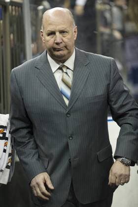 March 04, 2017: Montreal Canadiens head coach Claude Julien walks to the locker room during the game between The New York Rangers and The Montreal Canadiens at Madison Square Garden in Manhattan, New York. Mandatory credit: CSM NHL Eishockey Herren USA 2017: Canadiens vs Rangers MAR 04 - ZUMAc04_ 20170304_zaf_c04_281 Copyright: xKostasxLymperopoulosx