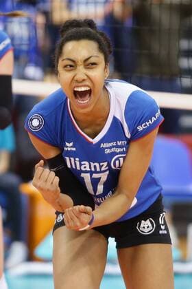 Stuttgart , Volleyball MTV Allianz Stuttgart vs. SC Potsdam , Nia Grant ( Allianz )