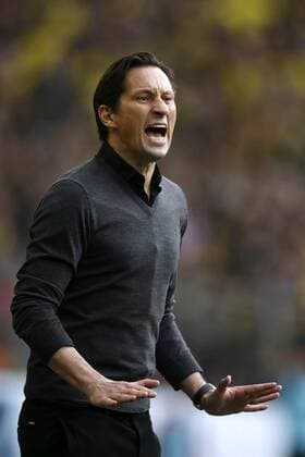 Dortmund, Deutschland, 1.Fußball-Bundesliga, Borussia Dortmund : Bayer Leverkusen 6-2 am 04. 03. 2017 im Signal-Iduna Park in Dortmund Trainer Roger SCHMIDT (LEV)