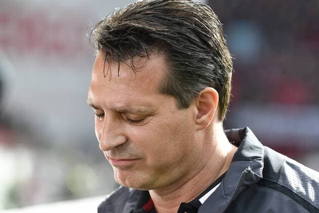 05.03.2017 - Fussball - Saison 2016 2017 - 2. Fussball - Bundesliga - 23. Spieltag: SpVgg Greuther Fürth Fuerth - 1. FC Nürnberg Nuernberg FCN - Derby Frankenderby - - Alois Schwartz (Trainer 1.FC Nürnberg FCN ) enttäuscht Enttäuschung