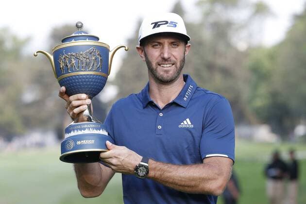 March 5, 2017 - Mexico - EUM20170305DEP25.JPG.CIUDAD DE MEXICO Golf Golf-Torneo.- El golfista estadounidense Dustin Johnson se consagro campeon del WGC Mexico Championship Golf 2017, que tuvo lugar del 2 al 5 de marzo en el Club de Golf Chapultepec, ubicado en el Estado de Mexico. En imagen, aspectos de la ultima ronda del torneo y la entrega del trofeo este 5 de marzo.  - ZUMAu78_ 20170305_zaf_u78_057 Copyright: xLuisxCortesx