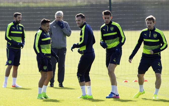 Arsenal s Alexis Sanchez during training at London Colney, London. Picture date March 6th, 2017 Pic David Klein Sportimage EDITORIAL USE ONLY. No use with unauthorised audio, video, data, fixture lists, club league logos or live services. Online in-match use limited to 120 images, no video emulation. No use in betting, games or single club league player publications.