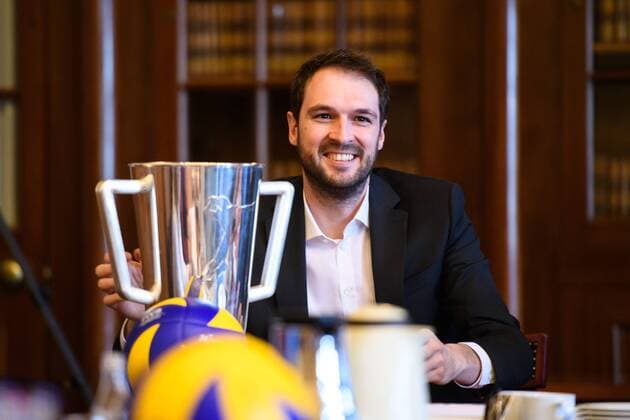 06.03.2017, Neues Rathaus, Hannover Volleyball, Supercup, Pressekonferenz Hannover Benjamin Chatton (Geschäftsführer Geschaeftsfuehrer TUI Arena)