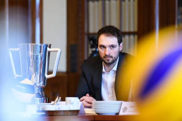 06.03.2017, Neues Rathaus, Hannover Volleyball, Supercup, Pressekonferenz Hannover Benjamin Chatton (Geschäftsführer Geschaeftsfuehrer TUI Arena)