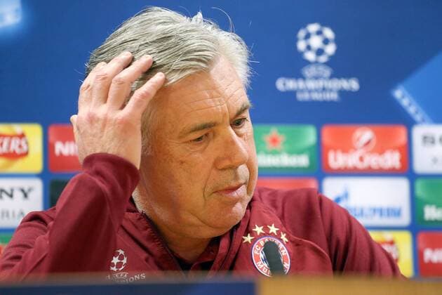 Trainer Carlo Ancelotti (FC Bayern Muenchen), Pressekonferenz, Arsenal FC - FC Bayern Muenchen , UEFA Champions League, Achtelfinale, Fussball, 06.03.2017, London Copyright: xLangerx xEibner-Pressefotox EP_HLR