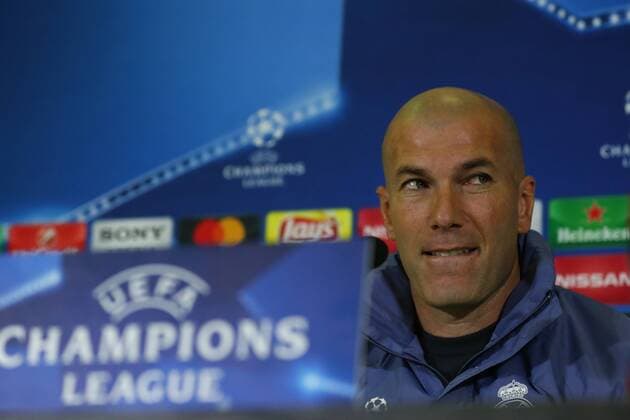 Zinedine Zidane Real Madrid Napoli 06-03-2017 Stadio San Paolo Football Calcio UEFA Champions League 2016 2017 Achtelfinale, Rückspiel - Round of 16, 2st leg SSC Napoli - Real Madrid cesarexpurini