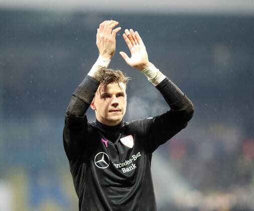 Eintracht Braunschweig- VfB Stuttgart Deutschland, Braunschweig, 06.03.2017, Fussball, 2. Bundesliga, Saison 2016 2017, 23. Spieltag, Eintracht Braunschweig - VfB Stuttgart: Mitchell Langerak (VfB Stuttgart).