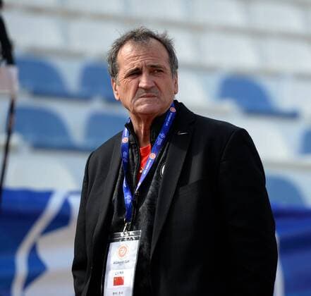 ALBUFEIRA, March 6, 2017 -- Bruno Bini, head coach of team China looks on during the last round of Group C match between China and Australia at the Algarve Cup 2017 women s soccer tournament in Albufeira, Portugal, on March 6, 2017. China lost 1-2. )(wll) (SP)PORTUGAL-ALBUFEIRA-SOCCER-ALGARVE CUP-CHN VS AUS ZhangxLiyun 