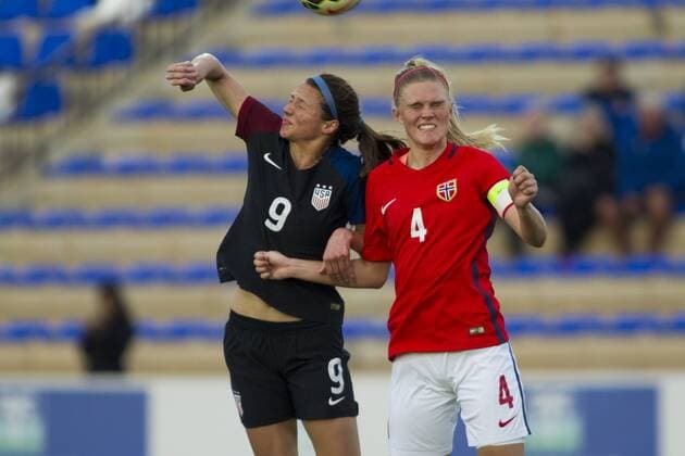 Ashley Hatch, Kristine Bjordal Leine, Woman U23 5 Nations Tournament, match NORWAY vs USA, La Manga Club, Murcia, Spains, 06-03-2017  xPascuxMendezx xx