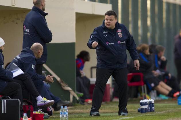 Borje Sorensen Coach Norway, Woman U23 5 Nations Tournament, match NORWAY vs USA, La Manga Club, Murcia, Spains, 06-03-2017  xPascuxMendezx xx
