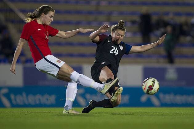 Benedikte Birkelund, Savannah McCaskill, Woman U23 5 Nations Tournament, match NORWAY vs USA, La Manga Club, Murcia, Spains, 06-03-2017  xPascuxMendezx xx
