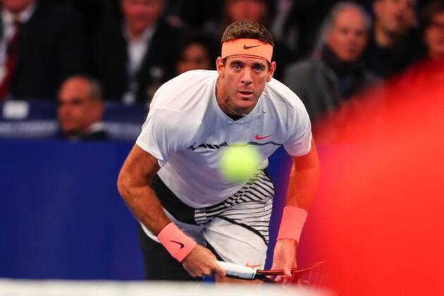 NEW YORK, NY - MARCH 06: Juan Martin Del Potro of Argentina during the BNP Paribas Showdown on March 6, 2017, at Madison Square Garden in New York City, NY. (Photo by Rich Graessle Icon Sportswire) TENNIS: MAR 06 BNP Paribas Showdown Icon0306171057 EDITORIAL USE ONLY