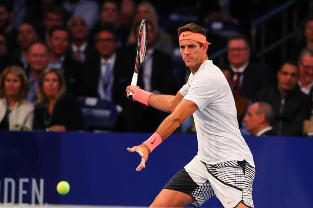 NEW YORK, NY - MARCH 06: Juan Martin Del Potro of Argentina during the BNP Paribas Showdown on March 6, 2017, at Madison Square Garden in New York City, NY. (Photo by Rich Graessle Icon Sportswire) TENNIS: MAR 06 BNP Paribas Showdown Icon0306171097 EDITORIAL USE ONLY