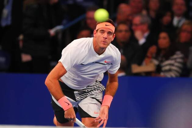 NEW YORK, NY - MARCH 06: Juan Martin Del Potro of Argentina during the BNP Paribas Showdown on March 6, 2017, at Madison Square Garden in New York City, NY. (Photo by Rich Graessle Icon Sportswire) TENNIS: MAR 06 BNP Paribas Showdown Icon0306171103 EDITORIAL USE ONLY