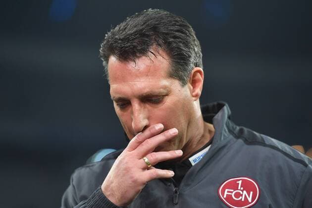 NAch Derby Niederlage: 1.FC Nuernberg feuert Trainer Alois Schwartz. Archivfoto: Alois SCHWARTZ (Trainer Nuernberg),Enttaeuschung,Frust,enttaeuscht,frustriert,niedergeschlagen ,Einzelbild,angeschnittenes Einzelmotiv,Portraet,Portrait,PortrÅ t. Fussball 2. Bundesliga TSV 1860 Muenchen-1.FC Nuernberg 2-0, 21.Spieltag,Spieltag21Liga2,Saison 2016 17 am 20.02..2017,A L L I A N Z A R E N A, Â