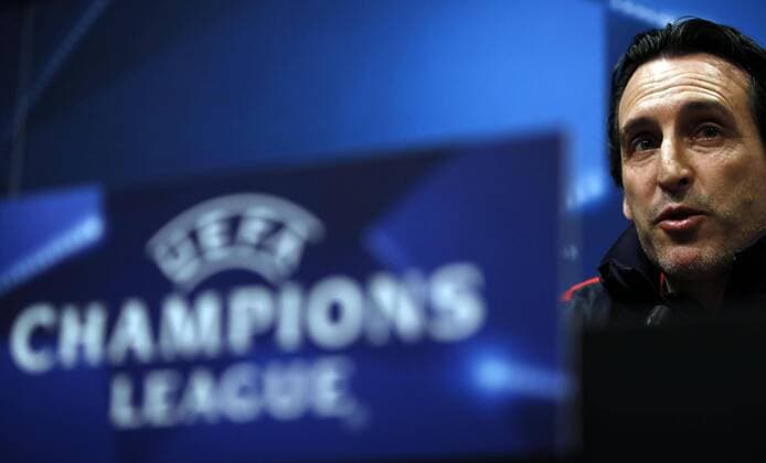 Fußball, CL, Paris St. Germain PK Paris Saint Germain s Spanish head coach Unai Emery during a press conference PK Pressekonferenz held at Camp Nou stadium in Barcelona, northeastern Spain, 07 March 2017. FC Barcelona Barca will face PSG in a UEFA Champions League round of 16 second leg match at the Camp Nou stadium on 08 May. PRESS CONFERENCE OF PARIS SAINT GERMAIN !ACHTUNG: NUR REDAKTIONELLE NUTZUNG!  Copyright: xALBERTOxESTEVEZx 20170307-636245091011258322