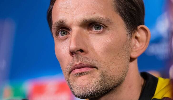 Dortmund, Deutschland 07.03.2017, UEFA Champions League - 2016 17, Pressekonferenz zum Spiel BV Borussia Dortmund - Benfica Lissabon, Trainer Thomas Tuchel (BVB) im Interview ( DeFodi507