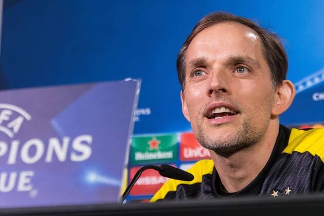 Dortmund, Deutschland 07.03.2017, UEFA Champions League - 2016 17, Pressekonferenz zum Spiel BV Borussia Dortmund - Benfica Lissabon, Trainer Thomas Tuchel (BVB) im Interview ( DeFodi507