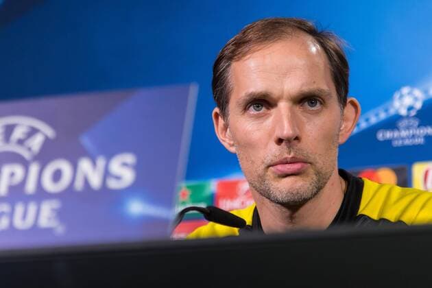 Dortmund, Deutschland 07.03.2017, UEFA Champions League - 2016 17, Pressekonferenz zum Spiel BV Borussia Dortmund - Benfica Lissabon, Trainer Thomas Tuchel (BVB) im Interview ( DeFodi507