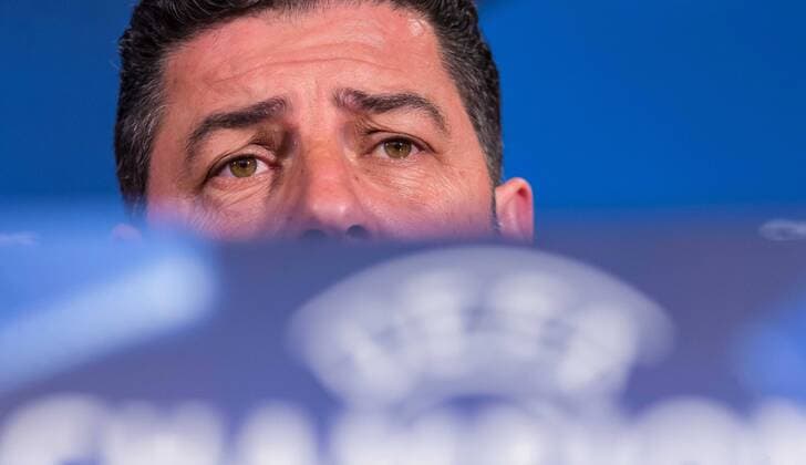 Dortmund, Deutschland 07.03.2017, UEFA Champions League - 2016 17, Pressekonferenz zum Spiel BV Borussia Dortmund - Benfica Lissabon, Coach Rui Vitoria (BLS) im Interview ( DeFodi507