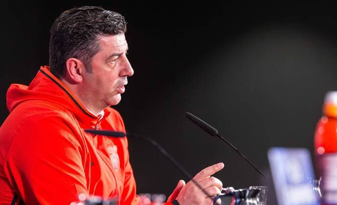 Dortmund, Deutschland 07.03.2017, UEFA Champions League - 2016 17, Pressekonferenz zum Spiel BV Borussia Dortmund - Benfica Lissabon, Coach Rui Vitoria (BLS) im Interview ( DeFodi507
